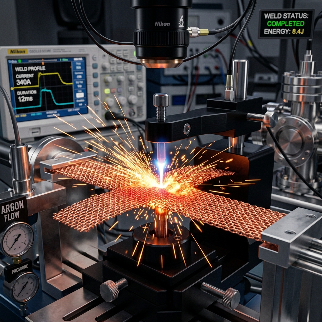 Materials welding project interface illustration